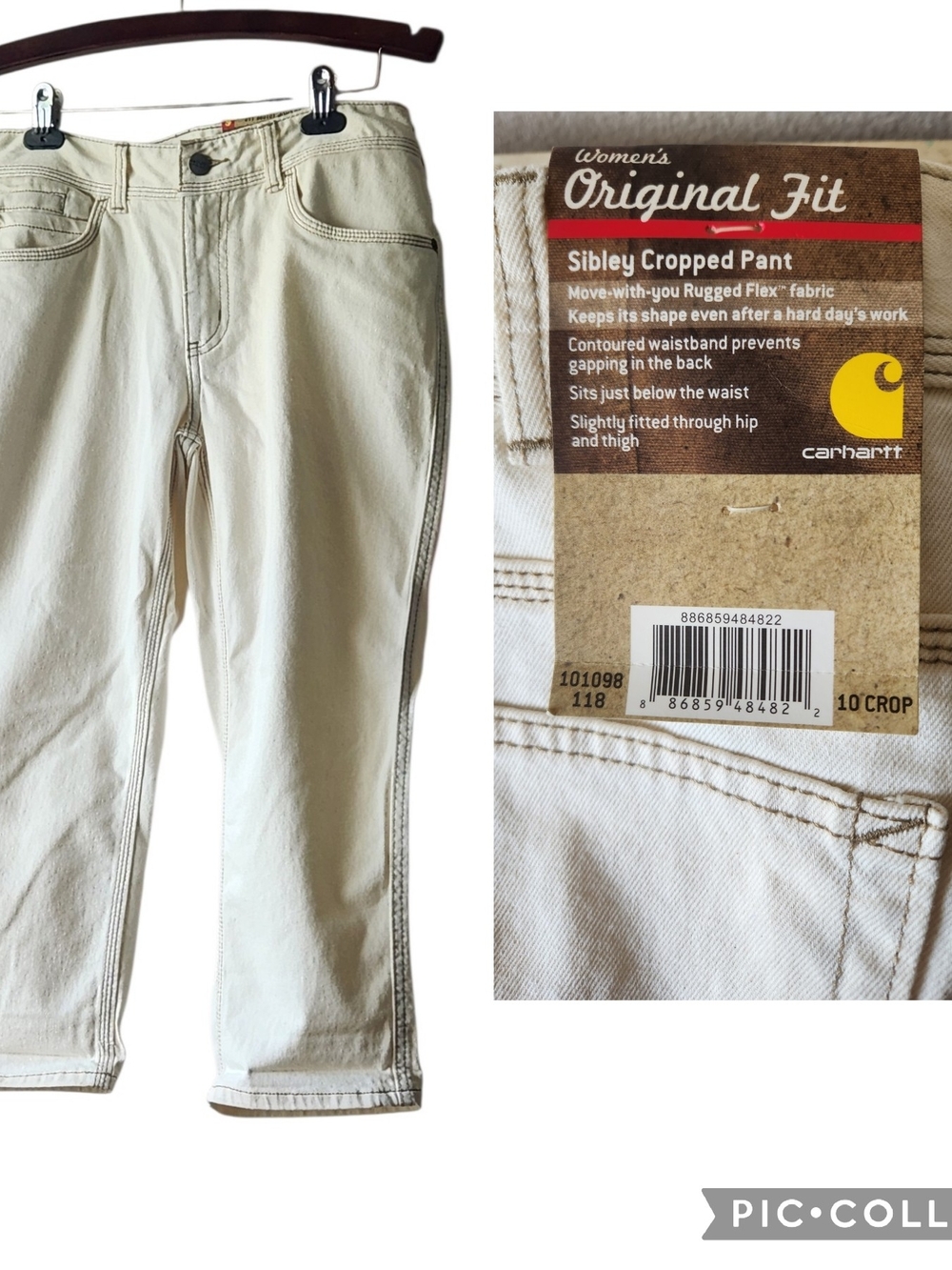 Carhartt Women's Sibley Cropped Pants — Cream